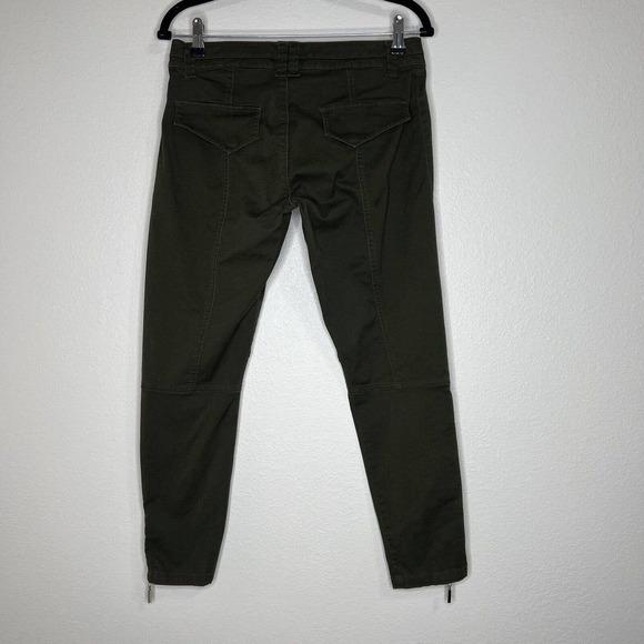 Vintage Baby Phat Y2K Bratz Olive Army Green Low Rise Cargo Ankle Zip Pants Sz 7 - Picture 6 of 12